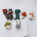 饰别针 公仔玩偶胸针包包围巾装 可可爱爱布艺装 饰扣针