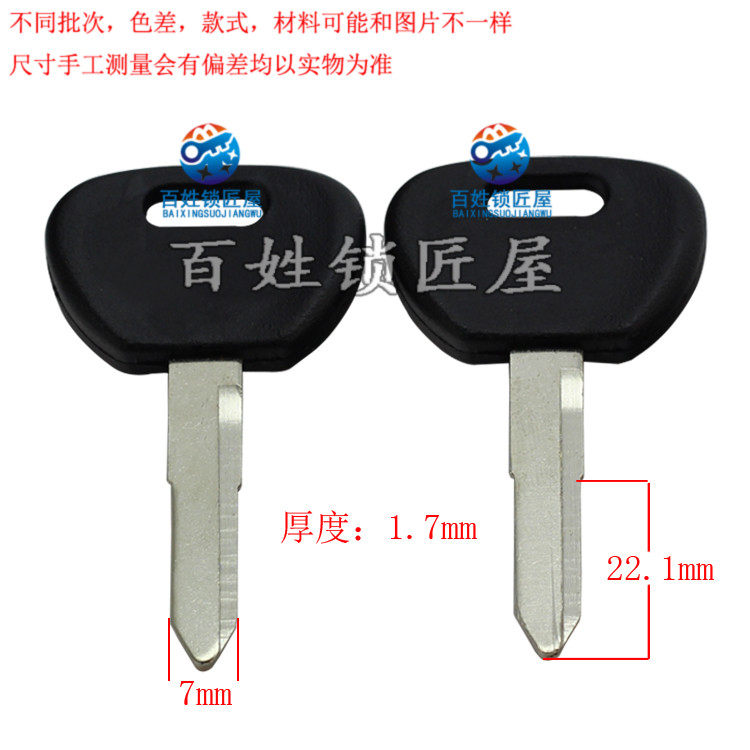 [C253]- 适合 左槽 钥匙胚子,随机发货柳