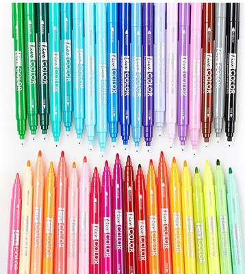 韩国慕娜美monami双头勾线笔学生用美术描边彩色39色涂鸦绘画DIY