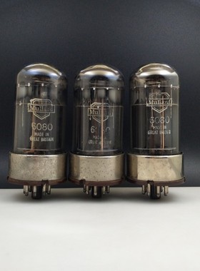 英国大盾6080/5998/6N5P/6N13P/6AS7电子管Mullard 美国HP铁座RCA