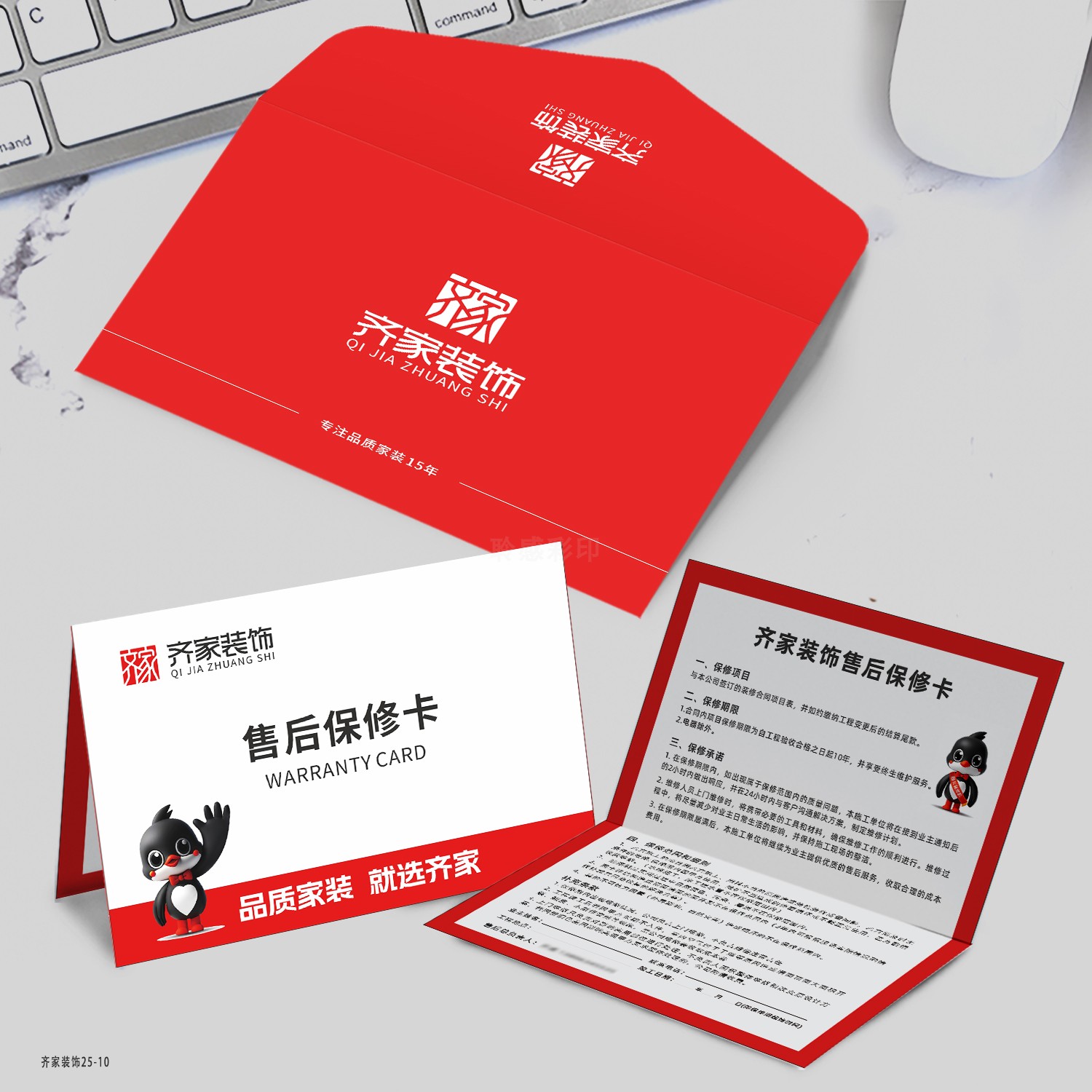 售后保修卡定制产品说明书设计