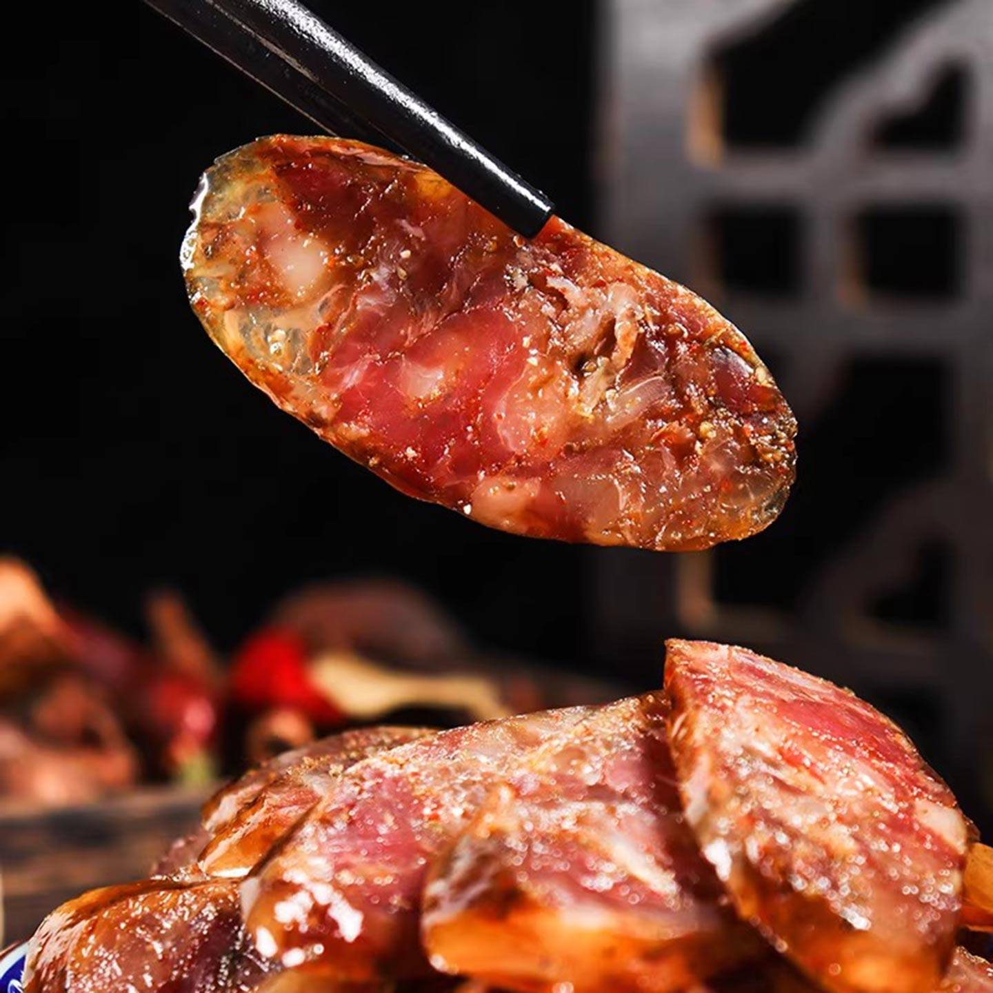 酉阳800土家麻辣香肠四川重庆特产柴火烟熏农家自制腊肉五香腊肠