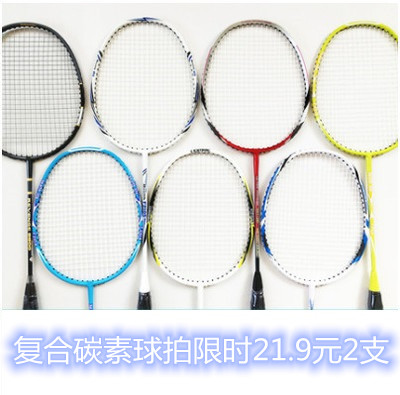 21.9两支复合碳素特价羽毛球拍