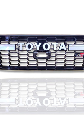 适用23款丰田兰德酷路泽LC300中网改装运动带灯中网GR款前杠配件