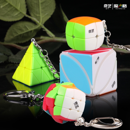 奇艺迷你二阶枫叶学生玩具小魔方