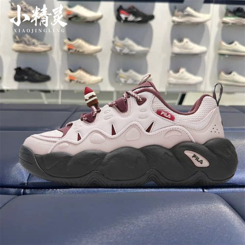 FILA斐乐26年冬季新品男女款慕斯休闲厚底老爹运动鞋F12M/W642119