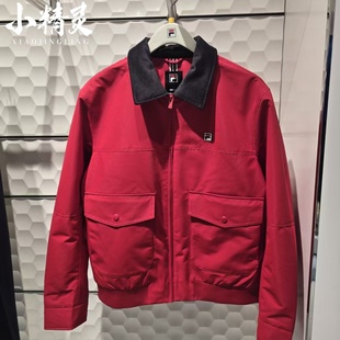 休闲宽松翻领工装 FILA斐乐2025春季 时尚 男士 外套F11M618909 新款