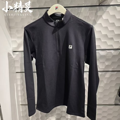 FILA斐乐2025春季新款男士时尚修身运动针织长袖POLO衫A11M611217