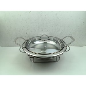 牛货法国巴卡拉baccarat海鲜锅火锅干锅酒精锅18-10不锈钢加厚底