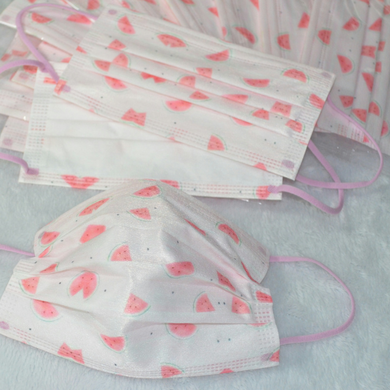 可爱口罩少女印花一次性卡通花园女生初中生柔软同款lolita masks