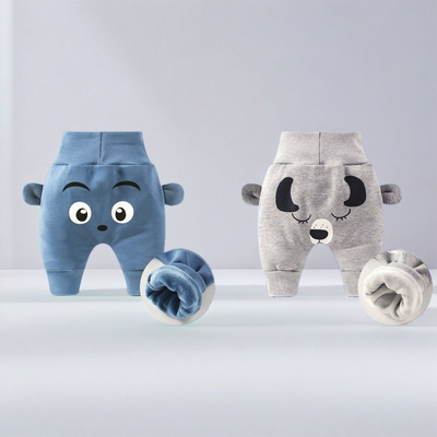 宝宝裤子秋冬款婴儿大pp裤儿童加绒加厚屁屁裤男女童冬装保暖外穿