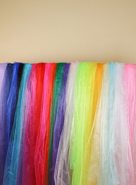 75cm宽雪纱 装饰纱婚庆背景纱 布置玻璃纱 手工diy 硬纱布料舞台