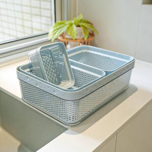 高颜值洗菜盆洗水果沥水篮厨房家用双层大容量水槽碗碟沥水置物架