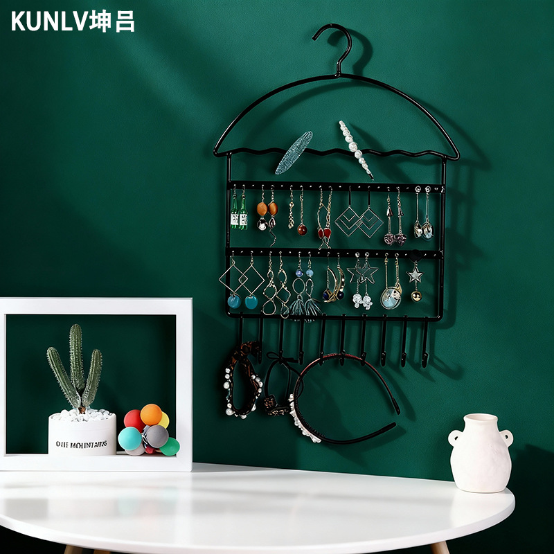 创意铁艺饰品展示架耳钉耳环收纳