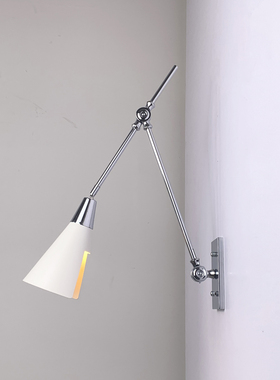 长臂灯Athena Calderone博主美式北欧法式铬色黄铜餐厅厨房墙灯