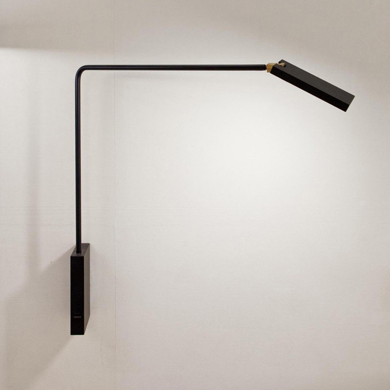 北欧现代极简卧室床头壁灯酒店民宿餐厅书房摇臂灯带开关