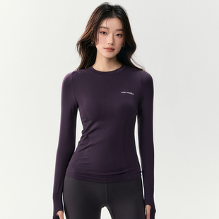 健身服长袖 女秋冬跑步骑行透气速干运动上衣普拉提训练服瑜伽T恤