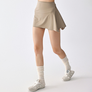 夏新款瑜伽三分短裤女外穿提臀跑步普拉提训练运动健身服裤裙套装