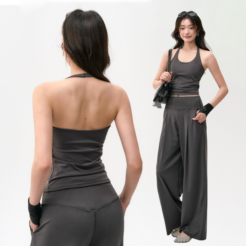 瑜伽服背心女挂脖美背吊带一体式健身上衣跑步训练服运动内衣文胸,运动/瑜伽/健身/球迷用品,瑜伽背心,淘宝优惠券,粉丝福利购,淘宝优惠卷