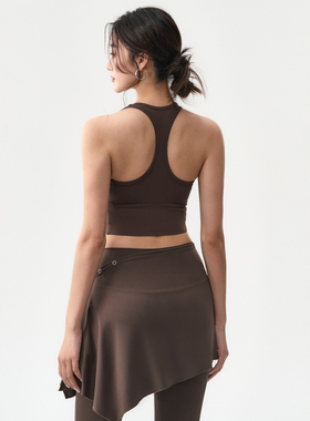 瑜伽背心女秋冬防震聚拢工字美背健身文胸一体式户外跑步运动内衣