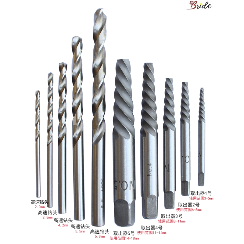 钻高强度螺丝断丝取出器修断头取断滑牙镙丝专用工具拆卸滑丝取丝