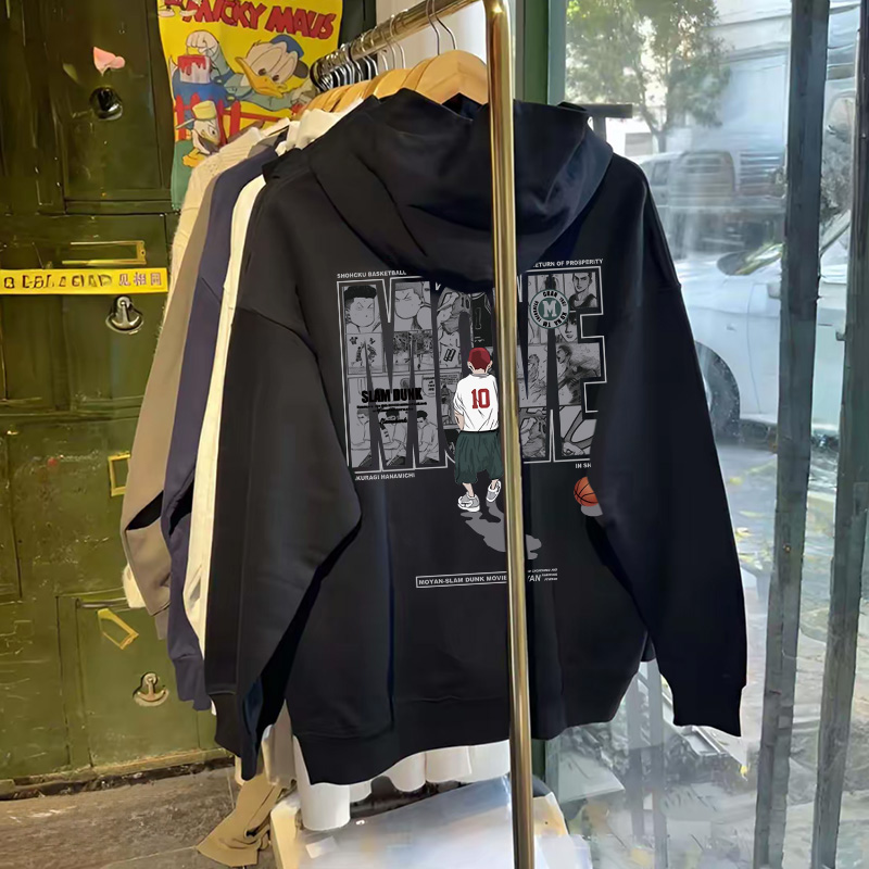 奥特莱斯~专柜外贸尾货捡漏加绒连帽卫衣外穿上衣秋冬季长袖男款