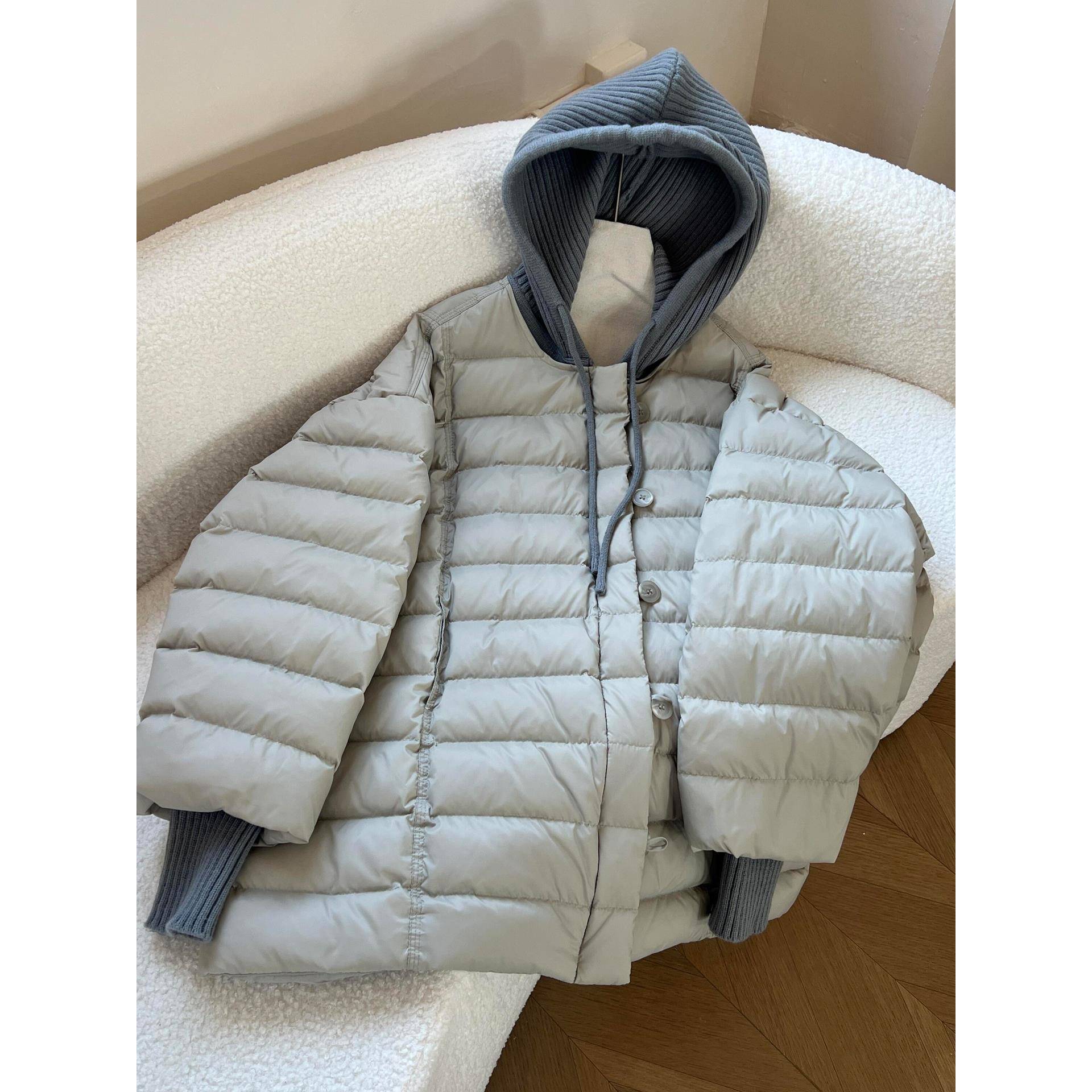 连帽可拆卸白鸭绒羽绒服女2025冬季新款韩系高级感保暖正流行外套