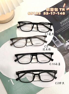 tr板材超轻全框时尚复古素颜近视眼镜架男女款65183