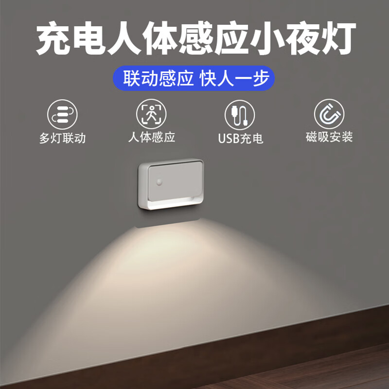 智能联动感应地脚灯4000毫安