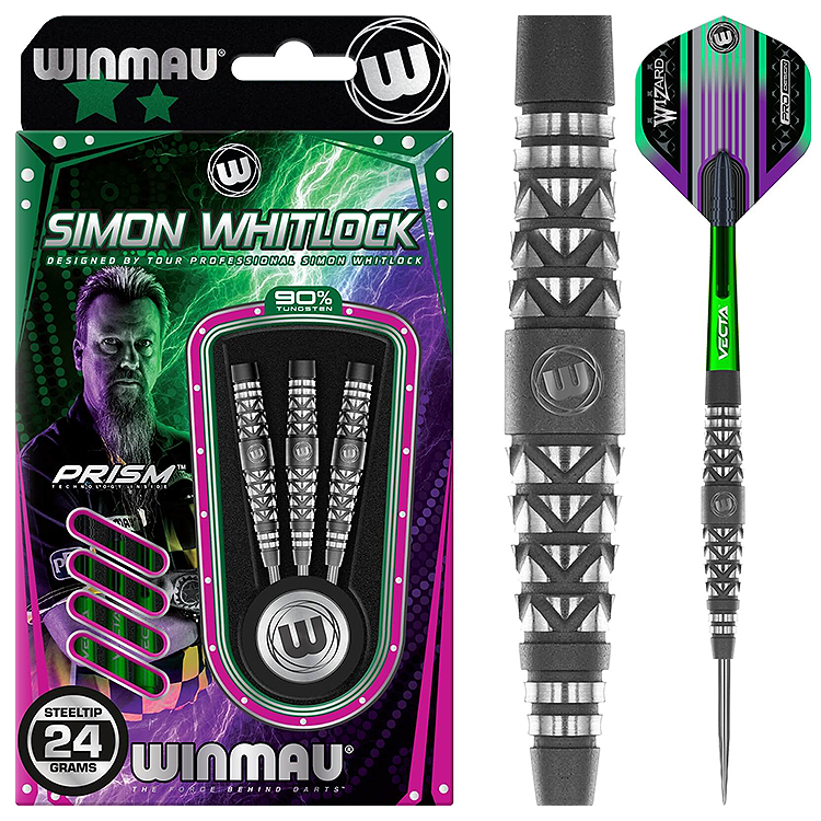 WINMAU Simon Whitlock SE巫师磨砂酒桶形钨钢飞镖防滑专业比赛镖-封面