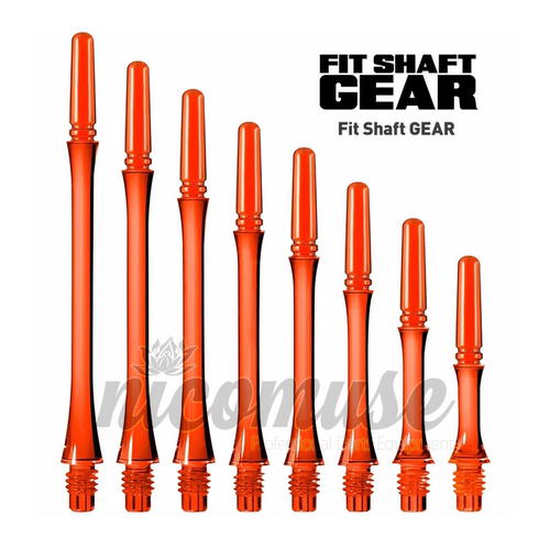 FIT SHAFT GEAR SLIM 细腰型 透明红色 树脂飞镖杆 旋转型/自锁型