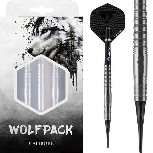 2024新款 CALIBURN WOLFPACK 系列 W6 90%钨钢 专业软式飞镖