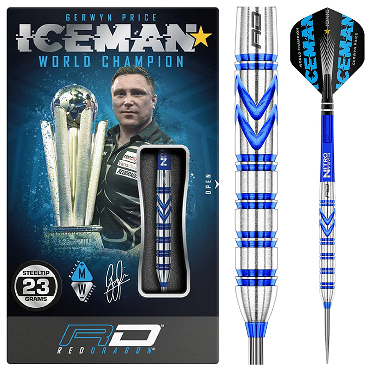 RED DRAGON GERWYN PRICE DARTS Iceman 红龙 普莱斯直筒钨钢飞镖