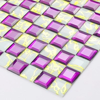 Фиолетовое зеркало платиновое дракон 【без спины клей】