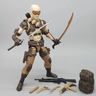 沙漠蛇眼特种部队手办白幽灵指挥官可动人偶6寸模型玩具摆件GIJoe