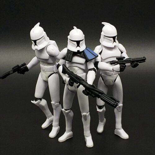 手办星球大战白兵玩具模型黑武士风暴兵克隆人可动人偶侦察兵公仔