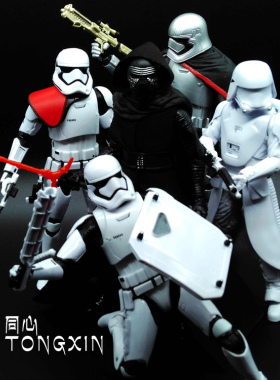 星球大战手办 6寸白兵可动人偶黑武士玩具模型摆件男孩生日礼物