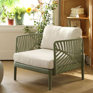 北欧简约花园阳台露台户外防水休闲椅轻奢小户型百搭庭院沙发组合