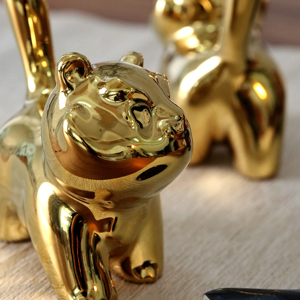 景德镇小老虎萌虎生肖茶宠摆件陶瓷瑞兽迎财精品手工可养生肖茶玩