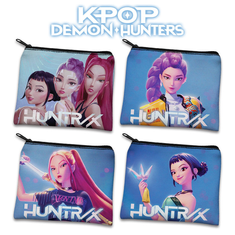 K：POP猎魔女团排球少年蓝锁周边零钱包硬币包耳机袋跨境动漫卡通
