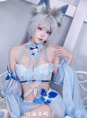 对酒当鸽 碧蓝航线cos信浓泳衣泳装cosplay水色假日私房比基尼