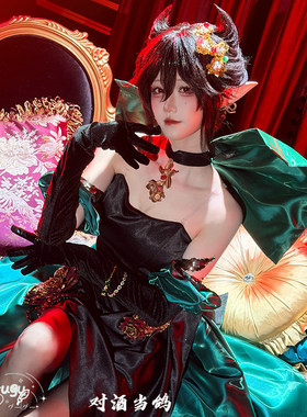 对酒当鸽 明日方舟cos 隐德来希cosplay服装ask ruby同人鱼骨礼服
