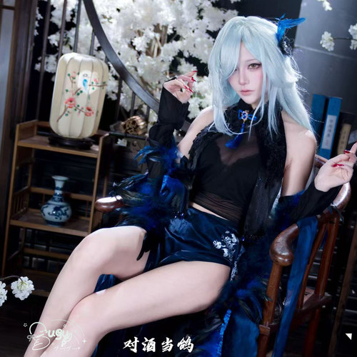 对酒当鸽 碧蓝航线cos 彰武cosplay 中国风旗袍东煌琢玉人