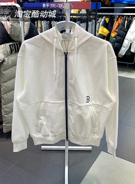 MLB外套男女装春季时尚简约百搭运动服休闲连帽针织夹克3ATRB0441