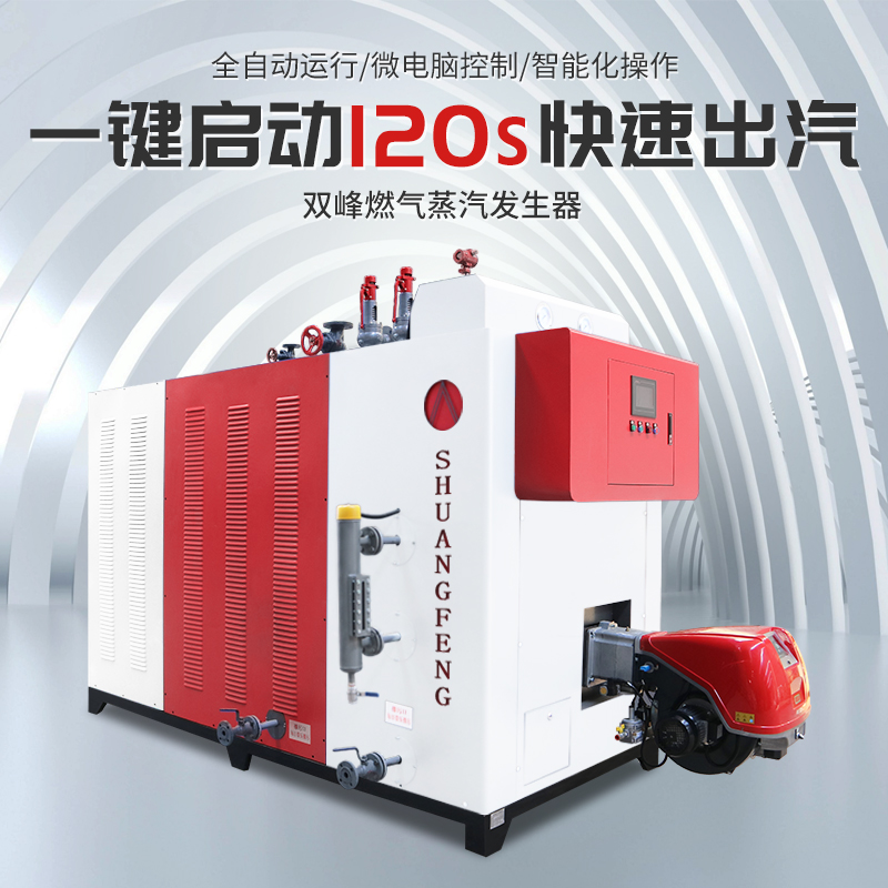 双峰超低氮1吨燃气蒸汽发生器2吨锅炉商用工业燃汽天然气柴油燃油