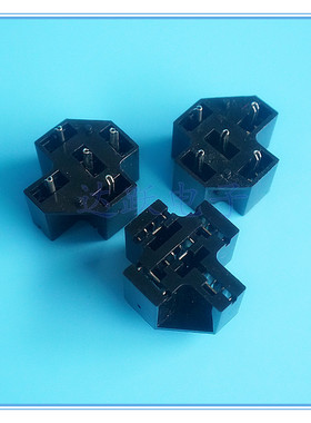 阻燃材质汽车继电器底座5脚4脚pcb焊脚插座/HD-1003/VCF4-1000