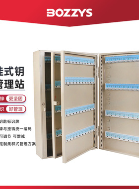 壁挂式钥匙保管箱钥匙管理箱金属镀锌钥匙箱安全锁具钥匙柜BD-B60