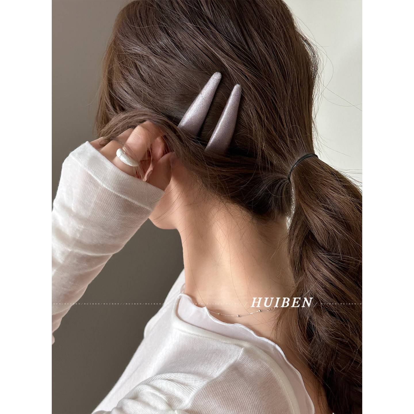 小心思~韩国缎面发夹女鼓鼓垫高边夹发卡洋气刘海鸭嘴夹碎发bb夹