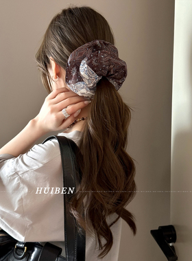 法式佩斯利 腰果花大肠发圈头绳女高级感辣妹头饰皮筋低马尾发绳