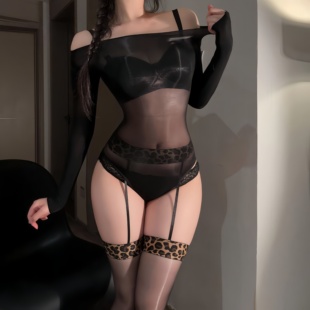 高叉丝衣泳衣性感丝滑丝袜连体衣 辣妹日记CL「朦胧」5d油亮长袖